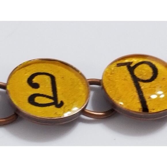 Copper colored six inch Bee happy bracelet b41 - Picture 10 of 16